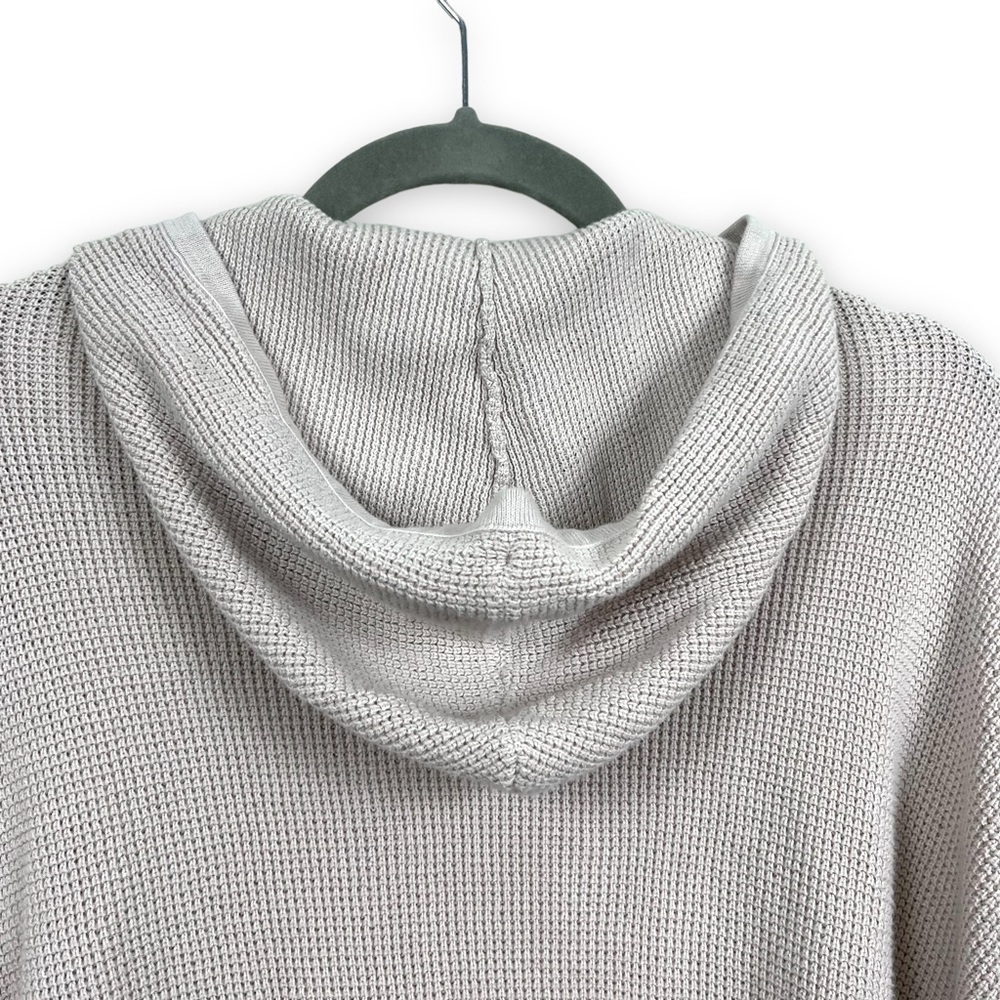 Margaret O'Leary Sweater Womens OS Pink Waffle Knit Hoodie Poncho Fairycore - Picture 7 of 11